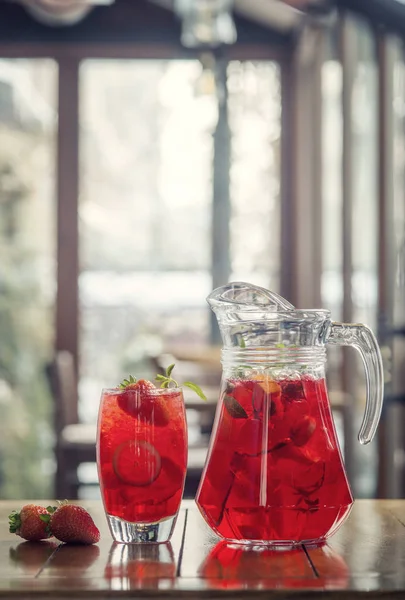 Sommer Limonade Aus Frischen Früchten — Stockfoto