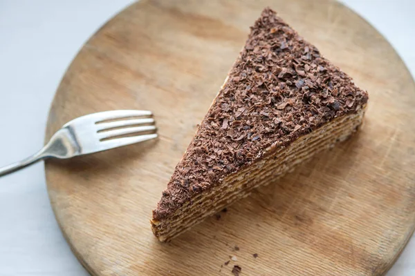 Torta mikado su tavola di legno — Foto Stock