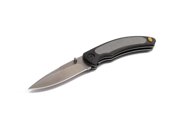 Penknife Izolovat Bílém Pozadí Moderní Skládací Nůž — Stock fotografie