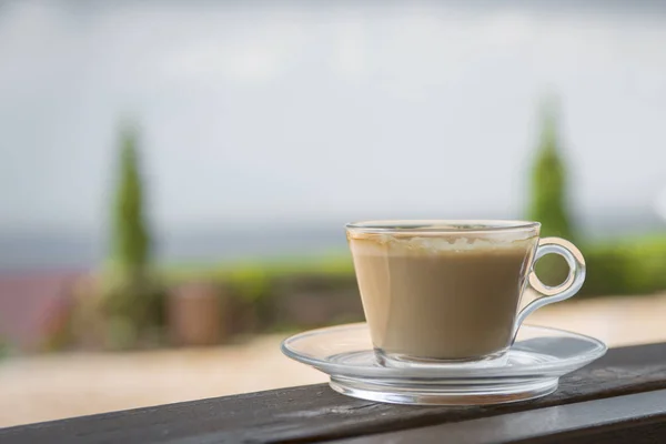 Cafea Într Cafenea Close — Fotografie, imagine de stoc