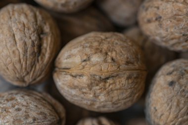 Kabuklu ceviz. Taze ceviz arkaplanı.