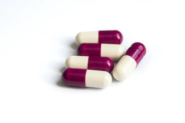 Lék Léky Léčbu Farmaceutické Léky Farmacie Téma Hromada Červených Bílých — Stock fotografie