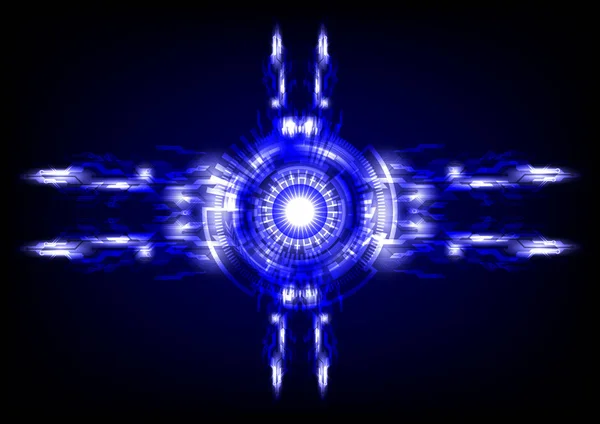 Blue abstract tehnologie de fundal — Vector de stoc