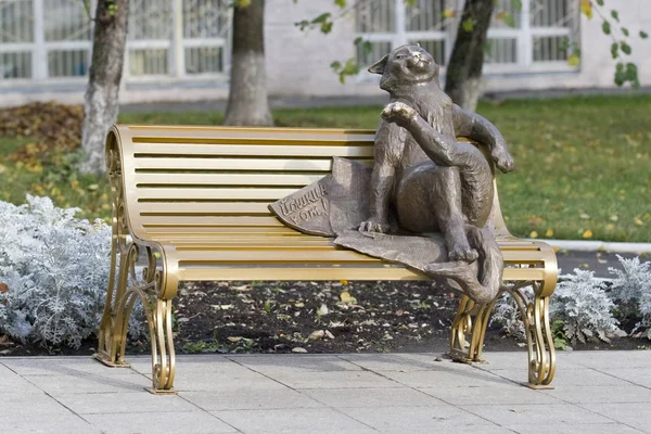 Monumento Yoshkin gato en Yoshkar-Ola — Foto de Stock