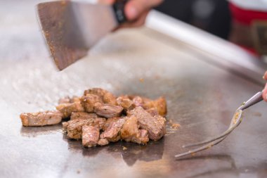 pan pişirme sığır eti biftek