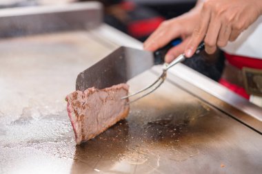 pan pişirme sığır eti biftek