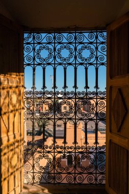 view from  Taourirt Kasbah, Ouarzazate. clipart