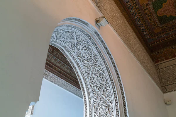 Puerta, Palacio de la Bahía, Marrakech — Foto de Stock