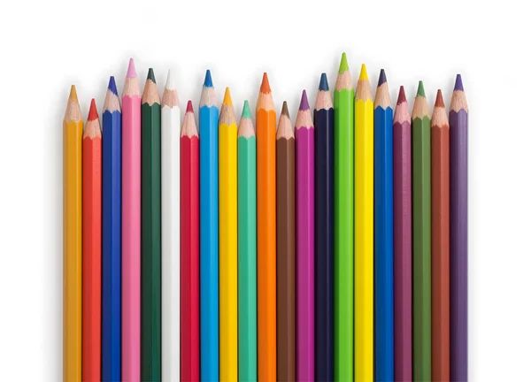 Волна цветных карандашей — стоковое фото