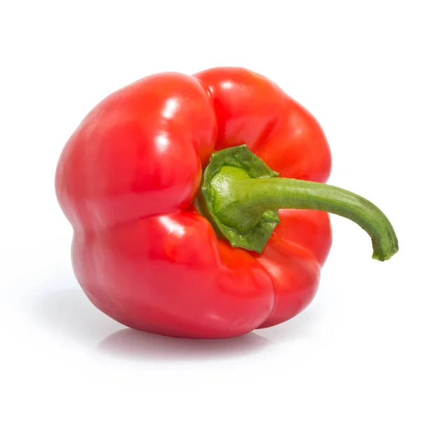 Red sweet pepper on a white background Royalty Free Stock Photos