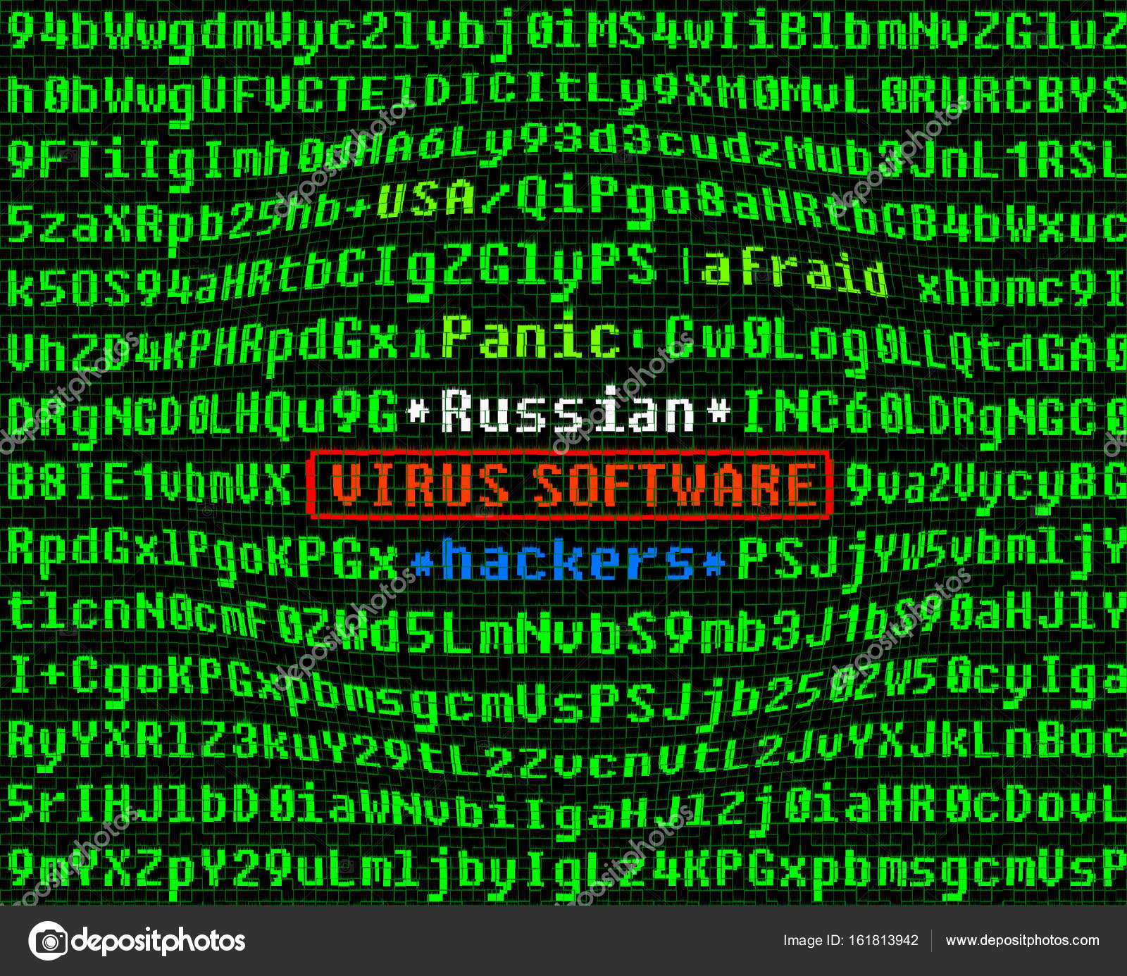 Computer Virus Concept Virus In Program Code Russian Hackers Stock Photo Image By C Andyemel