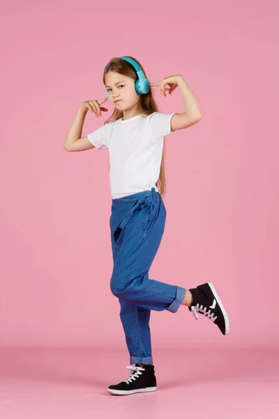Danse Chant Adolescent Écouter Musique Intérêt Initial Fondé Sur Musique — Photo