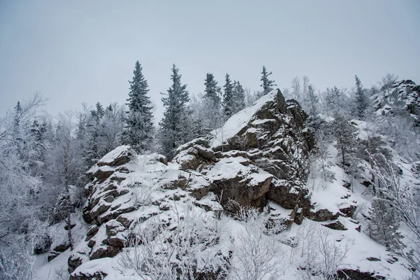rocks winter landscape