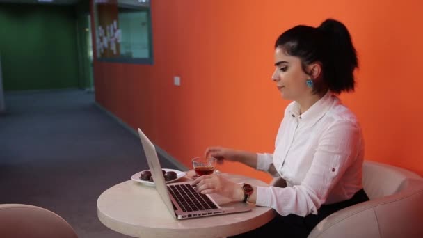 Gerente femenina en el trabajo — Vídeo de stock