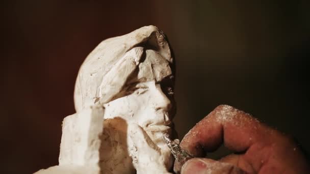석고와 조각가 작품 — 비디오