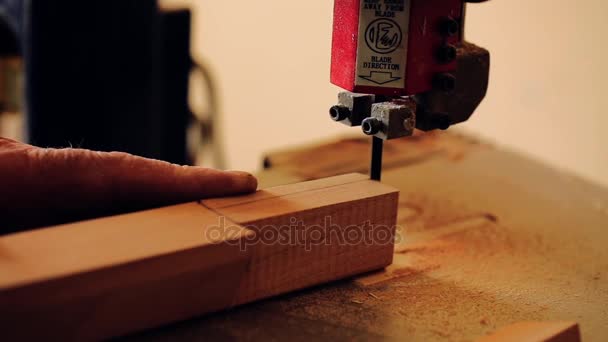 Luthier maker atölye ve klasik müzik aletleri müzik aletleri - tar - Ulusal Azeri müzik aleti yapma. Test ve eski müzik aleti işçiliği. Luthier çalışma. — Stok video