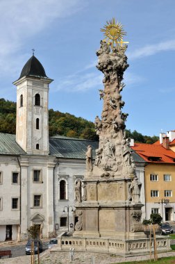 Tarihi araştırma Kremnica kasaba meydanında