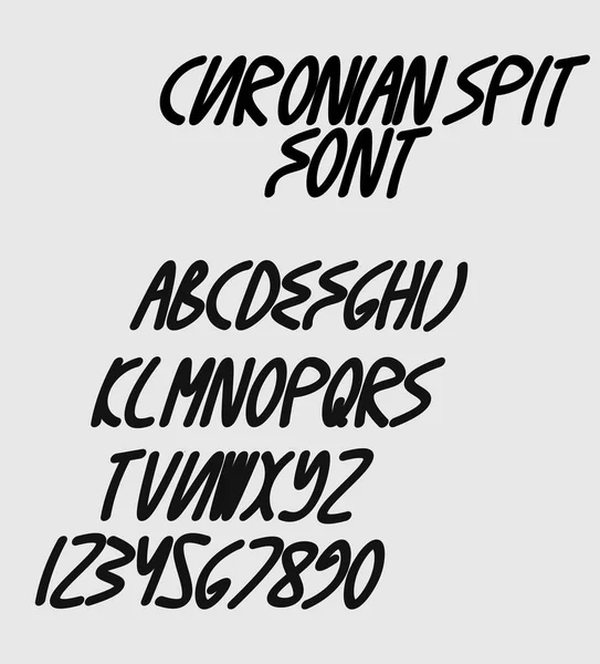 Kalın italik vektörel yazı tipi - Curonian Spit