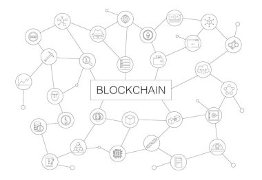 Blockchain kelime ile kutsal kişilerin resmi