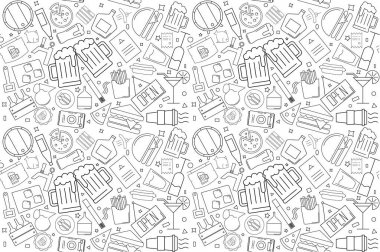 Vektör bar desen. Bar sorunsuz arka plan