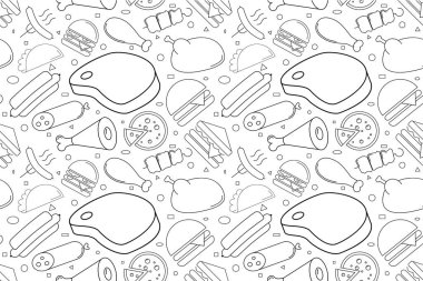 Vektör et desen. Et sorunsuz arka plan