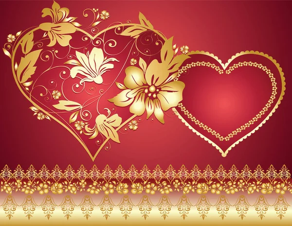 Ornate Vector Heart Victorian Style — Stock Photo, Image