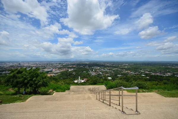 Landscape view from top of mountain with nice sky , Hatyai City. — Stock Photo, Image