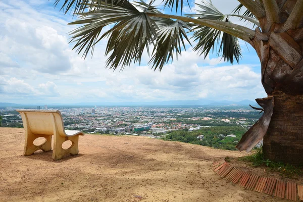 Hatyai City.Thailand-hegy tetején fekvő nézet — Stock Fotó