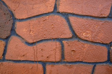 Kırmızı damgalı beton, arka plan