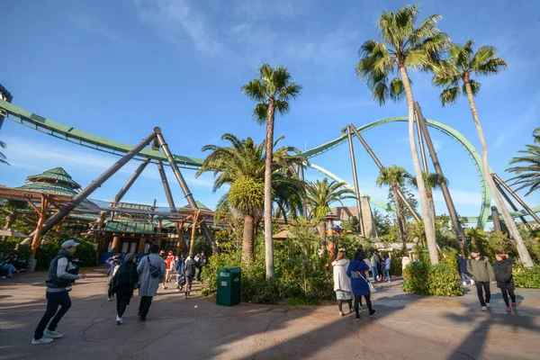 Osaka, Japonya - Aralık 2,2016: dükkan ve Restoran Universal Studios 