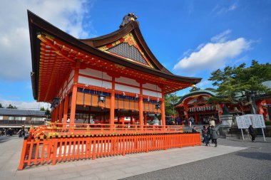 Kyoto, Japonya: 7 Aralık 2016 - Fushimi Inari Taisha Tapınak