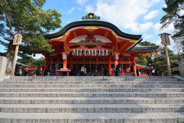 Kyoto, Japonya: 7 Aralık 2016 - Fushimi Inari Taisha Tapınak