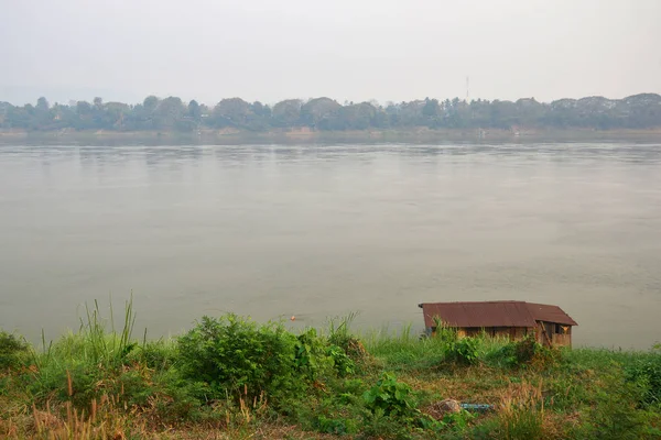 Beautiful sight on the river, River view Khong River , Lao — Stock Photo, Image