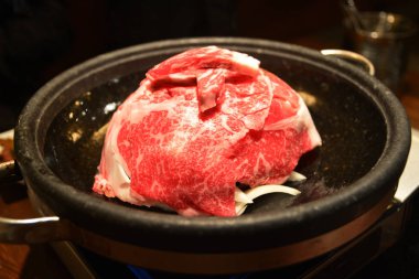 wagyu bifteği birinci sınıf Japon eti BBQ yakiniku