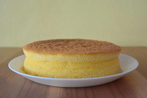 Zelfgemaakte gebakken Cheesecake — Stockfoto