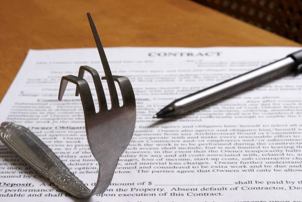 Expression Of Contract Agreement — Stock Photo, Image