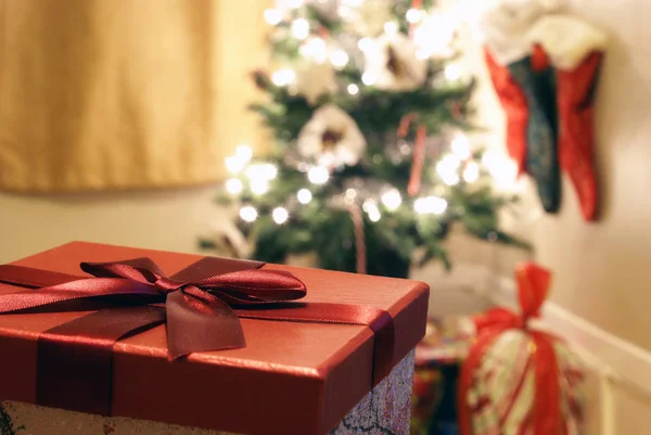 Kerstcadeau uitwisselingen — Stockfoto