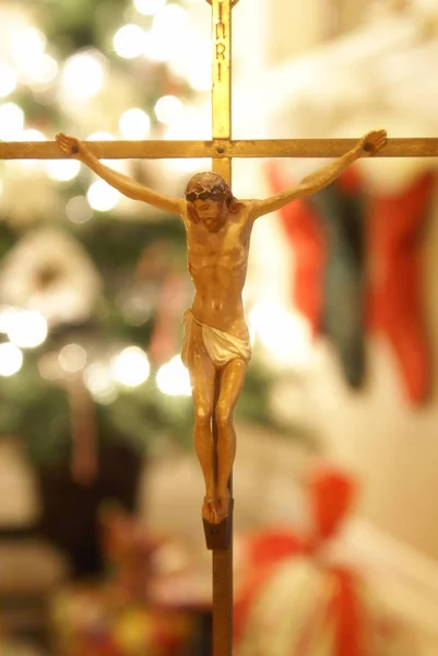 Jesus Sacrificed Christmas Spirit — Stock Photo, Image