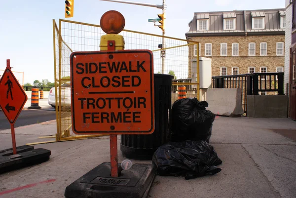 Editorial Road Work — Stock Photo, Image