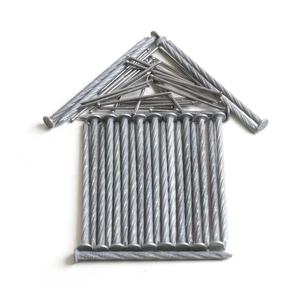 Home Icon Made of Nails — Stock Photo, Image