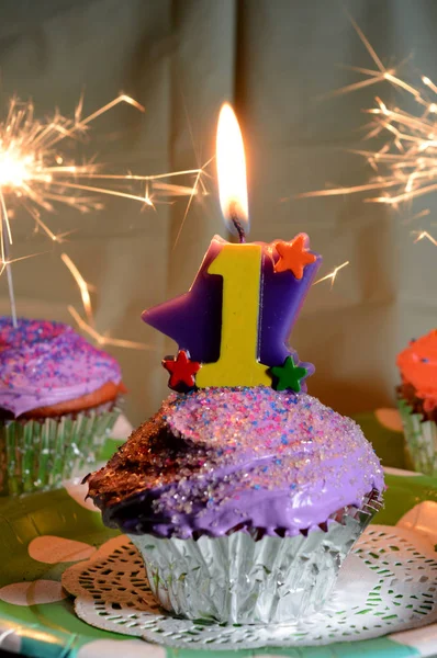 Festlig Cupcake firande — Stockfoto