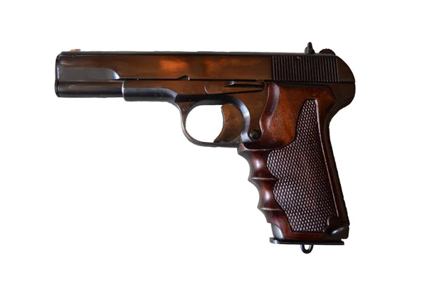 흰색 위에 고립 된 권총 — 스톡 사진