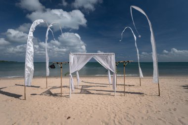 Issız beach, Bali, Endonezya.