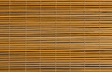 Üst üste konmuş ve birbirine bağlı doku bambu çubukları