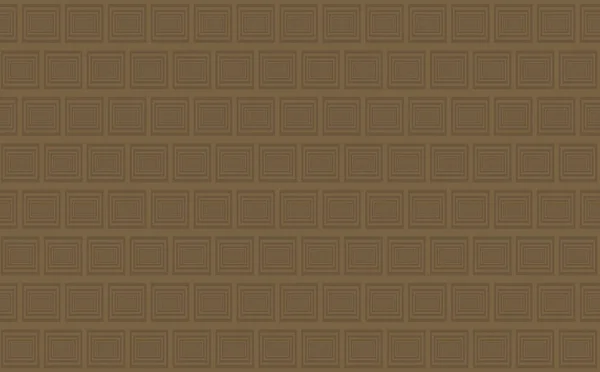 Brown Background Chocolate Tile Pattern Illusion Depth Large Small Rectangle — Stock Photo, Image