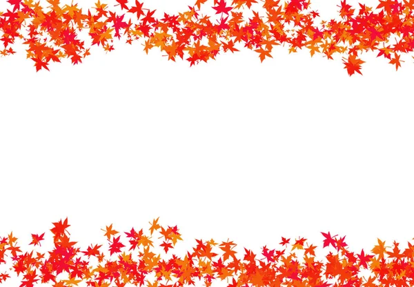 纹理红叶的枫木编织成一个路边的框架秋天的底座祝贺与白色基地 — 图库照片
