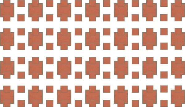 砖抽象背景 石马赛克梯形无限重复的一排正方形模式 — 图库照片