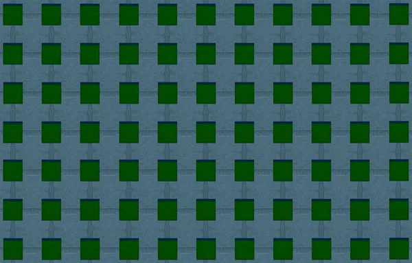 Візерунок Зелений Квадрат Темному Фоні Темної Плитки Геометричне Полотно — стокове фото