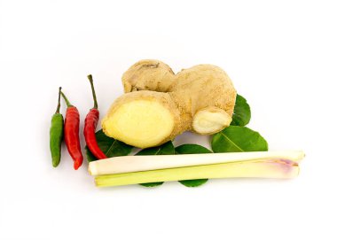 Güney Afrika'da bir kabile kireç biber biber ürünler bitkisel maddeler Asya çorba sıcak limon zencefil bırakır