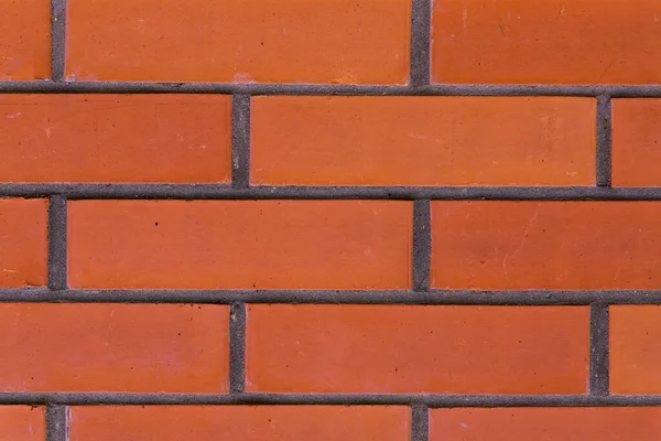 Червона Цегляна Стіна Чистий Фон Сірими Лініями Цементу — стокове фото
